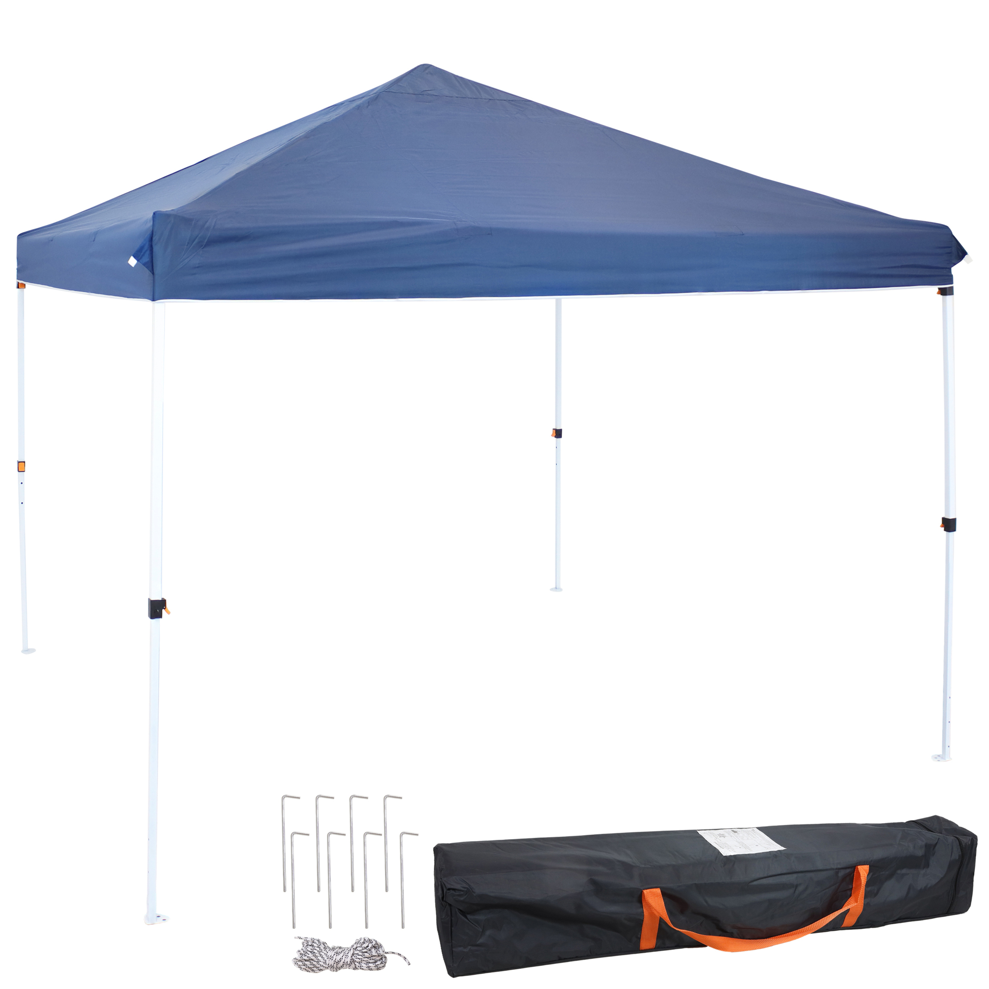 Sunnydaze Decor, 12x12ft. Pop-Up Canopy with Carry Bag - Blue, Length 12 ft, Width 12 ft, Color Blue, Model# WUY-922